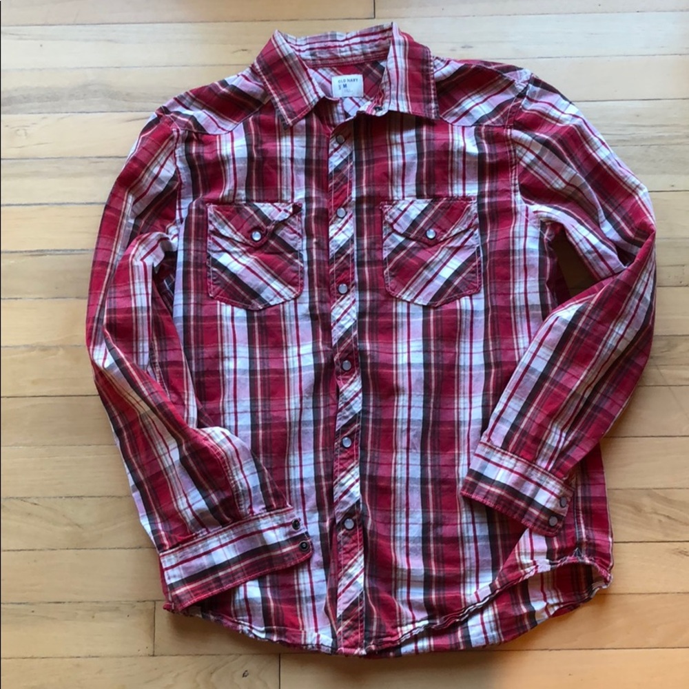 Old Navy Men’s Plaid Button Down
